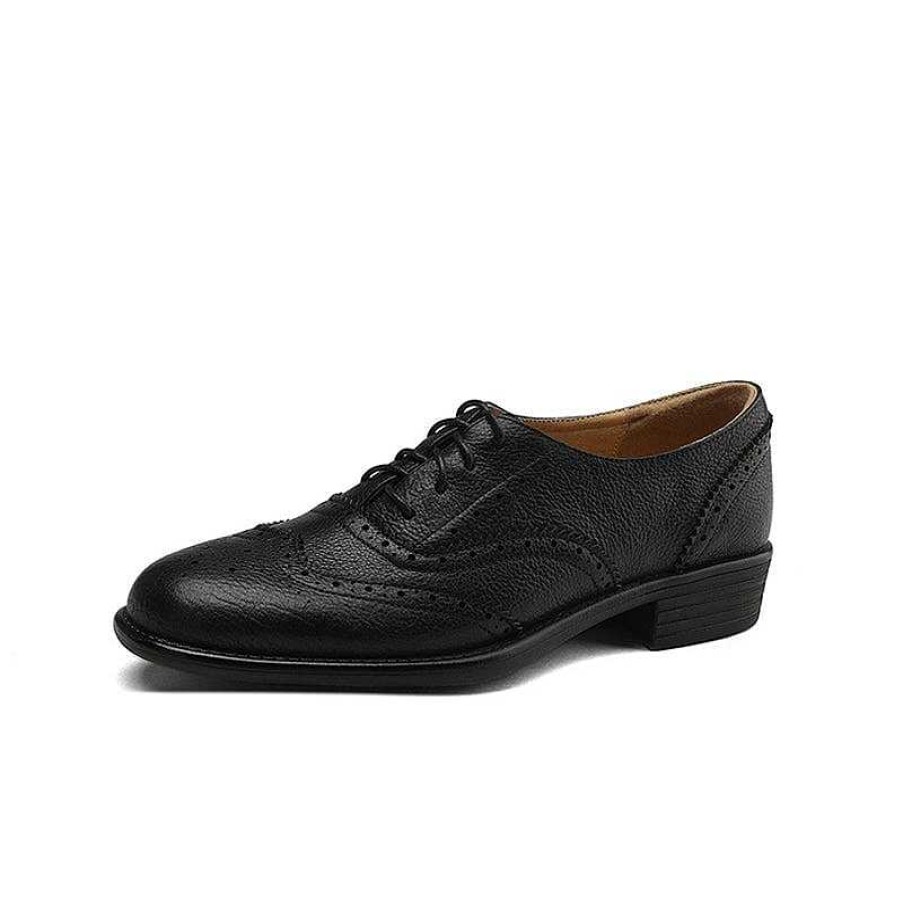 Dwarves Akta Lader Brogue Skor Oxford Tie Skor For Kvinnor In / | Stor Storlek