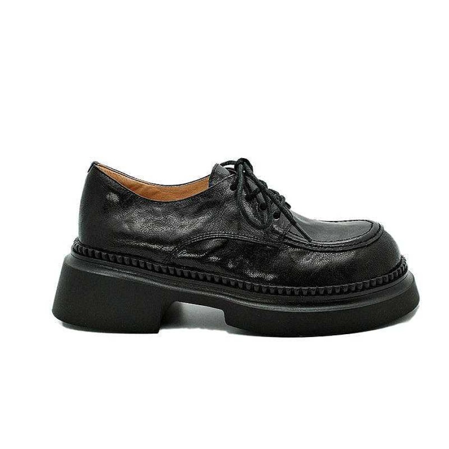 Dwarves Handgjorda Lader Chunky Oxfords Skor For Kvinnor 40Mm Plattform In / | Plattform