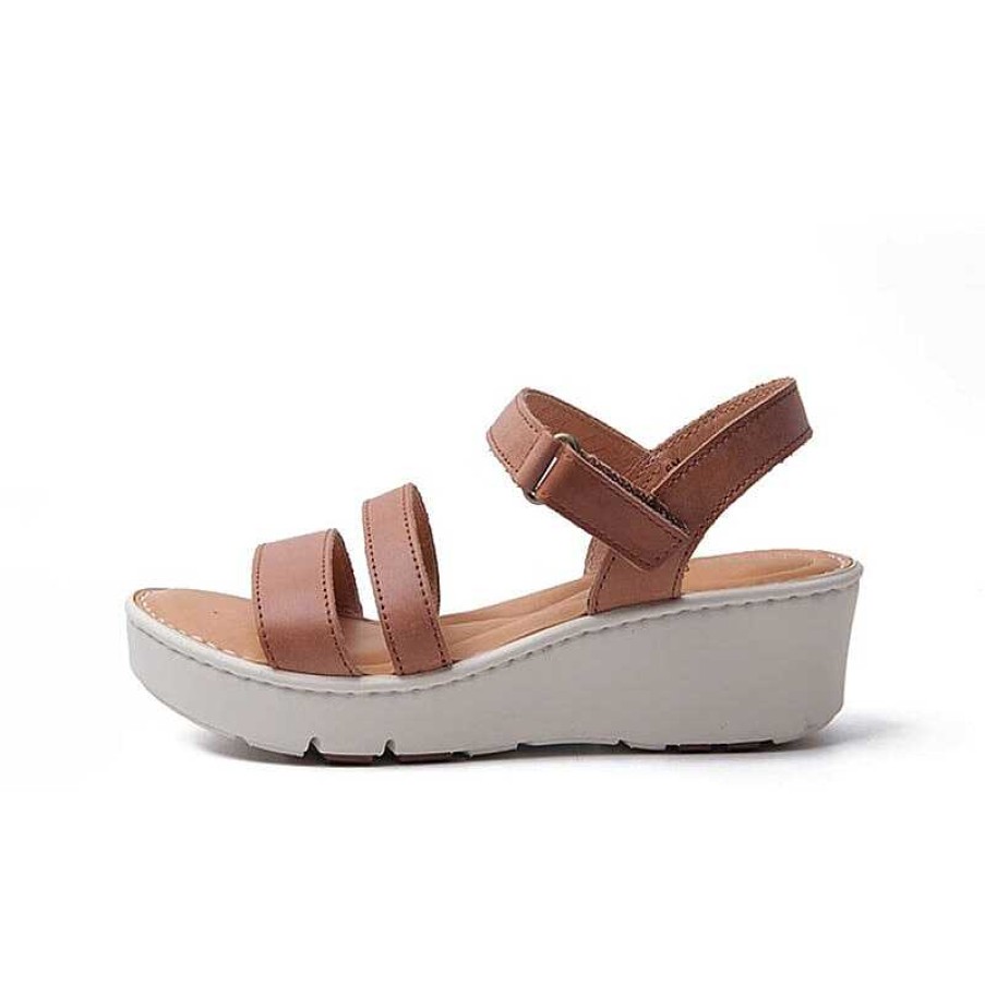 Dwarves Handgjorda Lader Dubbla Band Wedges Sandaler I / Kvinnors Plattform Slingback | Sandaler