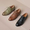 Dwarves Handgjorda Wingtip Brogues Lader Spets Oxfords For Dam In / / | Oxfords & Slips