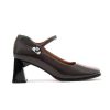 Dwarves Handgjorda Lader Pumps Mary Jane Hogklackade Square Toe Sandaler In / / | Mary Jane