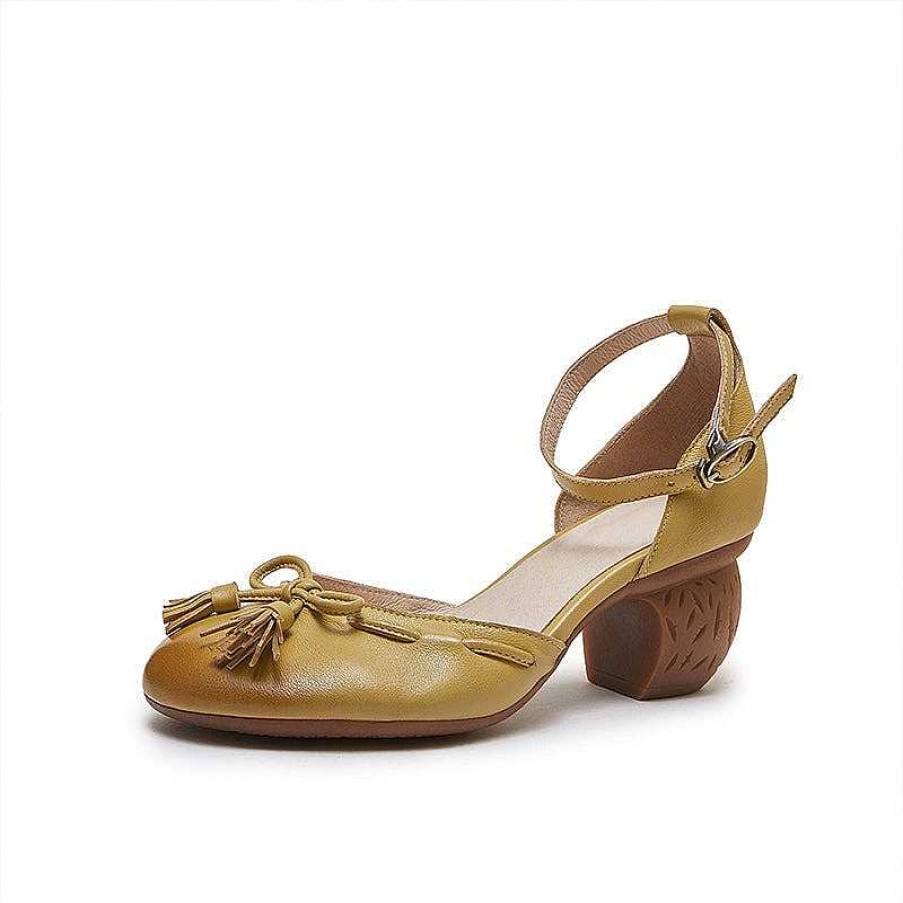 Dwarves Ankel Strappy Lader Pumps Retro Mary Jane Heels With Bowknot In / / | Mary Jane