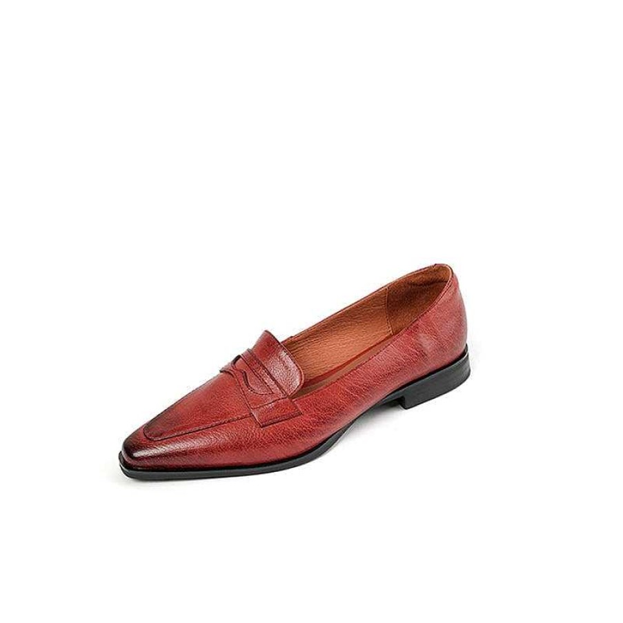 Dwarves Mjukt Lader Slip On Flat Loafers In / | Loafers