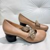 Dwarves Chunky Pumps Akta Lader Bekvam Hogklackad Mary Jane Knot Knyt / | Mary Jane