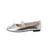 Dwarves Handgjorda Lader Mary Jane Flats Elastiskt Band Med Rosett I / / | Mary Jane