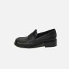 Dwarves Retro Leather Penny Loafers For Kvinnor Square Toe In / | Loafers