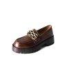 Dwarves Hastbitsdetaljerade Handgjorda Loafers I Laderplattform For Kvinnor I / | Loafers