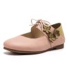 Dwarves Mjukt Lader Mary Jane Flats Handgjorda Blommor Detaljer / | Mary Jane