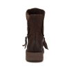 Dwarves Lader Zip Boots Retro Ridkangor Dam Chunky Skrynkliga Ankel Boots / | Stovlar