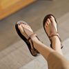 Dwarves Platta Sandaler I Kohudslader Ankelrem Flip-Flops In / | Sandaler