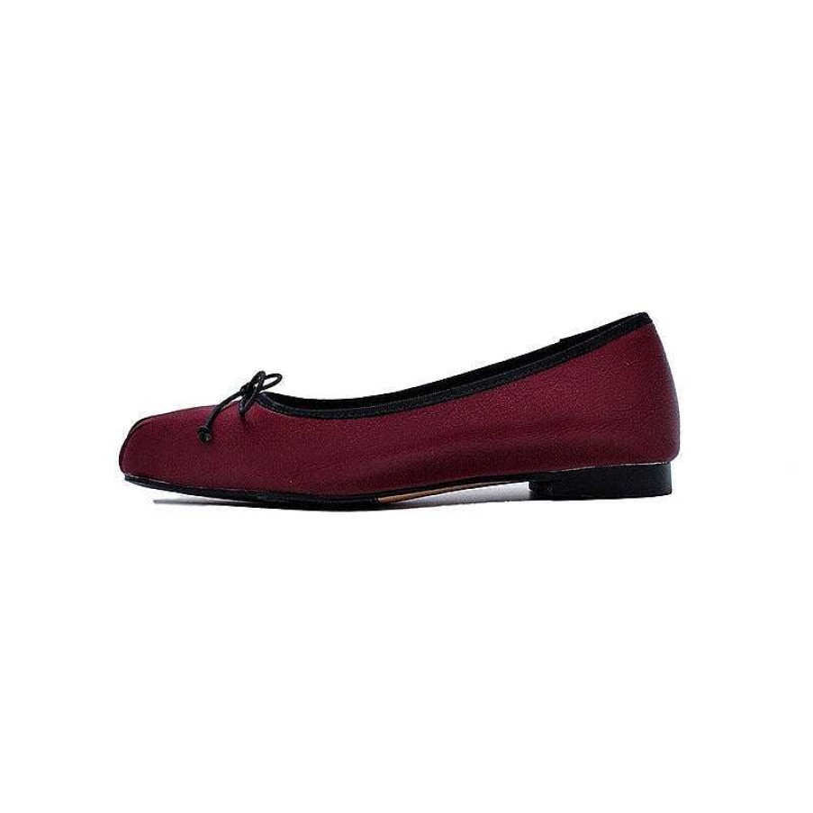 Dwarves Square Toe Bowknot Damklanning Skor Ballerina Flats In / | Lagenheter