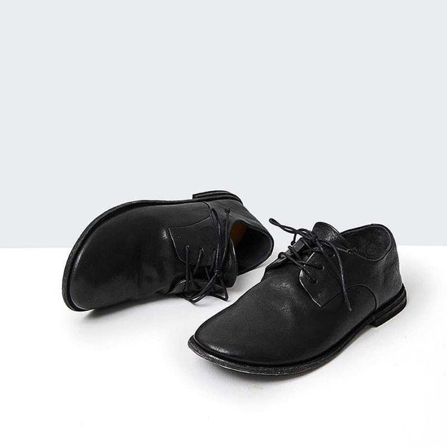 Dwarves Handsommar Lader Derby Skor For Kvinnor Snorning Oxfords Ladersula In / | Oxfords & Slips