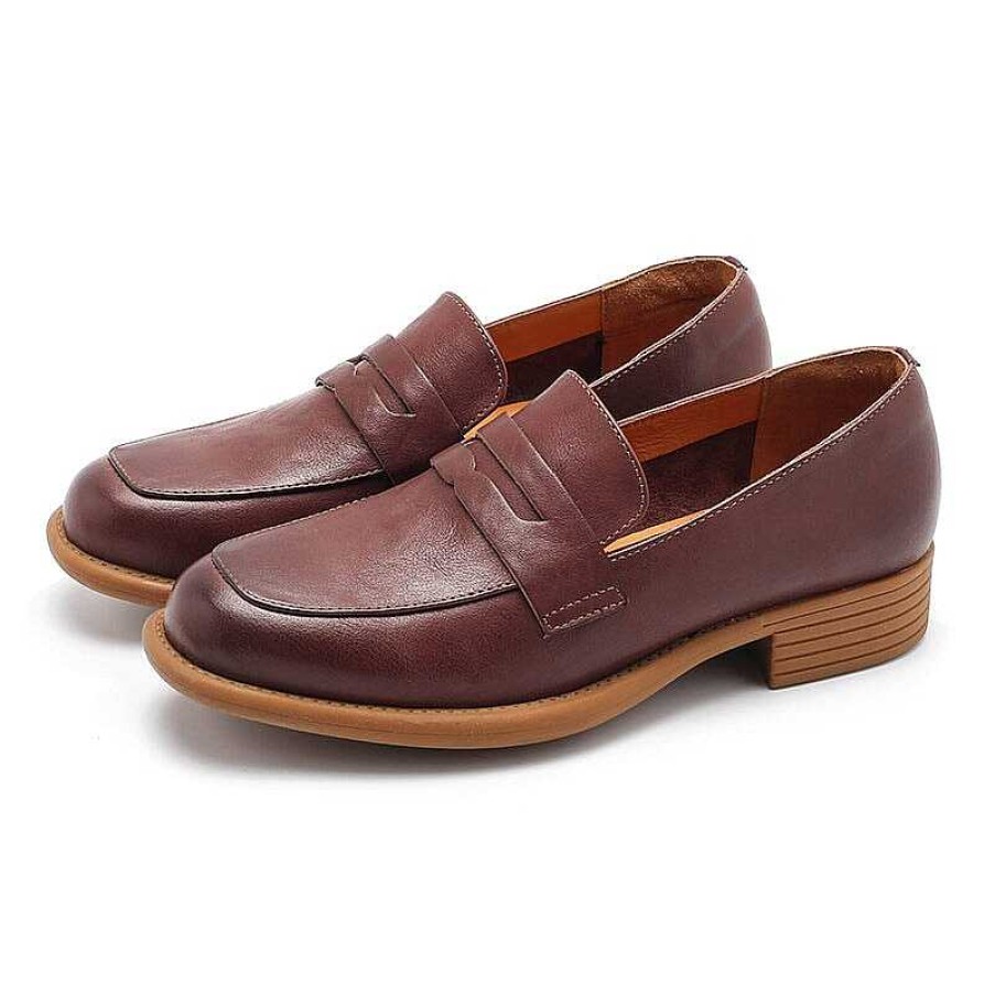 Dwarves Handgjorda Penny Loafers I Lader For Kvinnor I / / / | Loafers