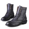 Dwarves Handgjorda Vingspetsskor Lader Martin Boots Block Carving Brogue Ankel Boot For Dam / | Stovlar