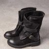 Dwarves Dam Retro Lader Mid Calf Boots For Vinter Spannen Stovlar In / / | Stovlar