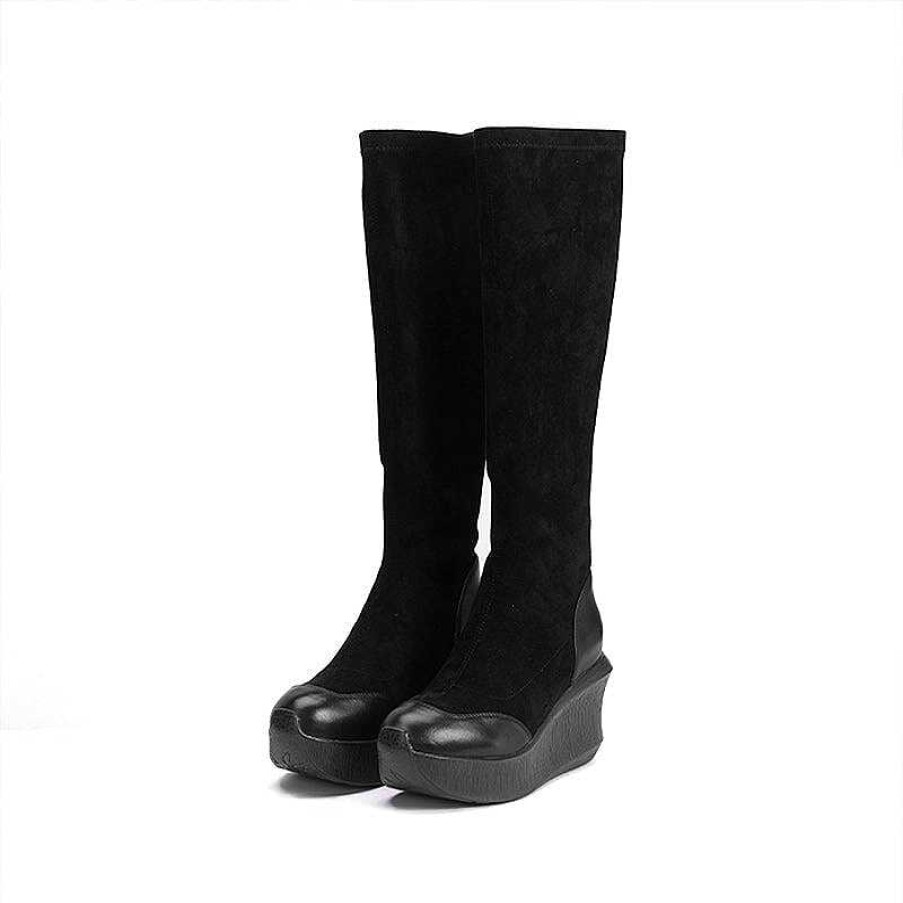 Dwarves Designer 83 Mm Knahoga Kilstovlar Lader Stretch Boots In | Kilar