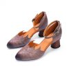 Dwarves Retrostil Broderi Lader Spetsad Ta Mary Jane Pumps For Kvinnor / | Mary Jane