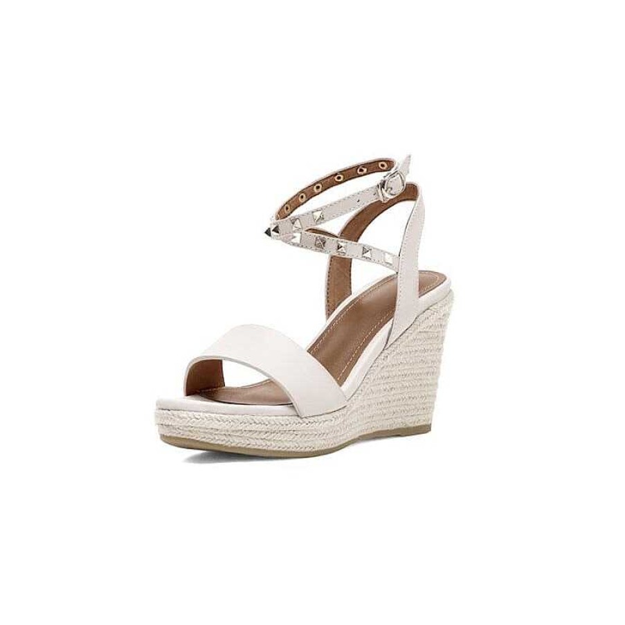 Dwarves 95 Mm Slingback Espadrille-Wedge Ladersandaler Nit-Vistlank In / | Kilar