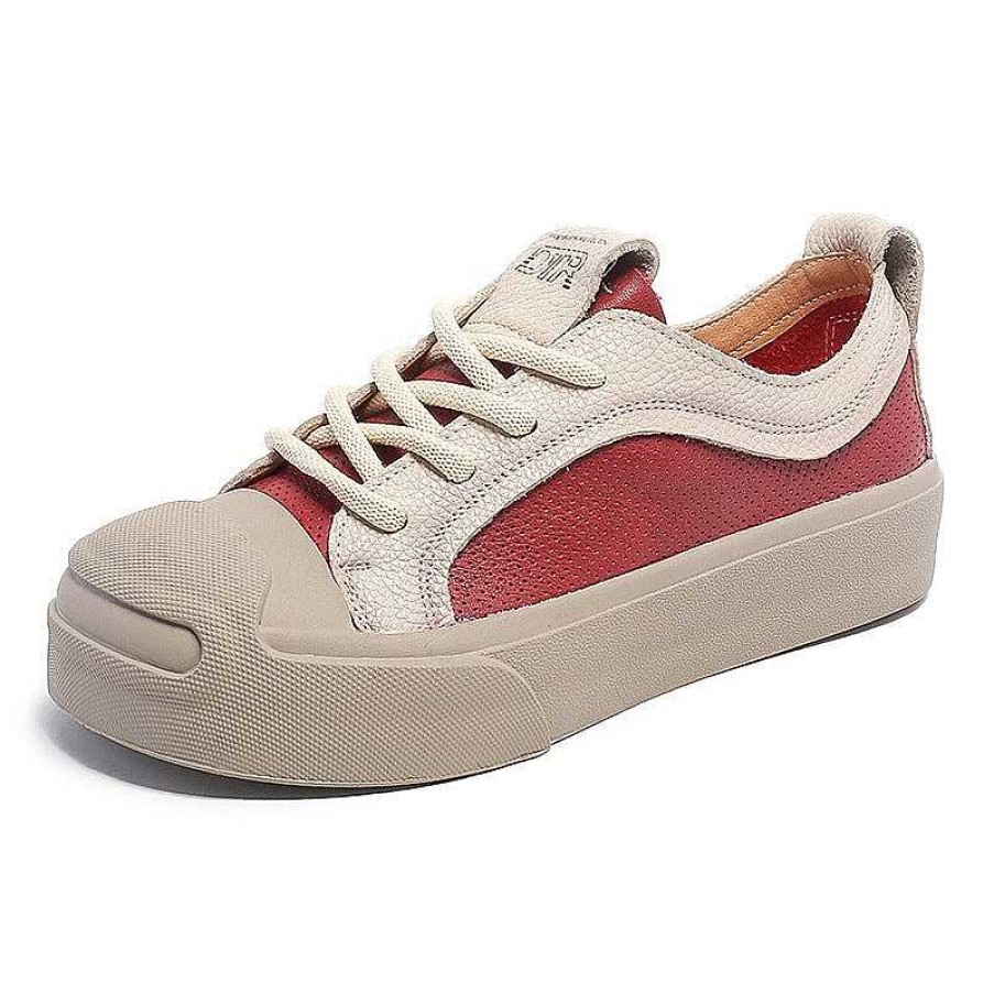 Dwarves Laderplattformssneakers For Kvinnor Low-Top Travel Perforerade I / / | Plattform