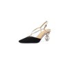 Dwarves Point Toe Farskinn Slingback Sandaler In / Kitten Heels Sandaler | Sandaler