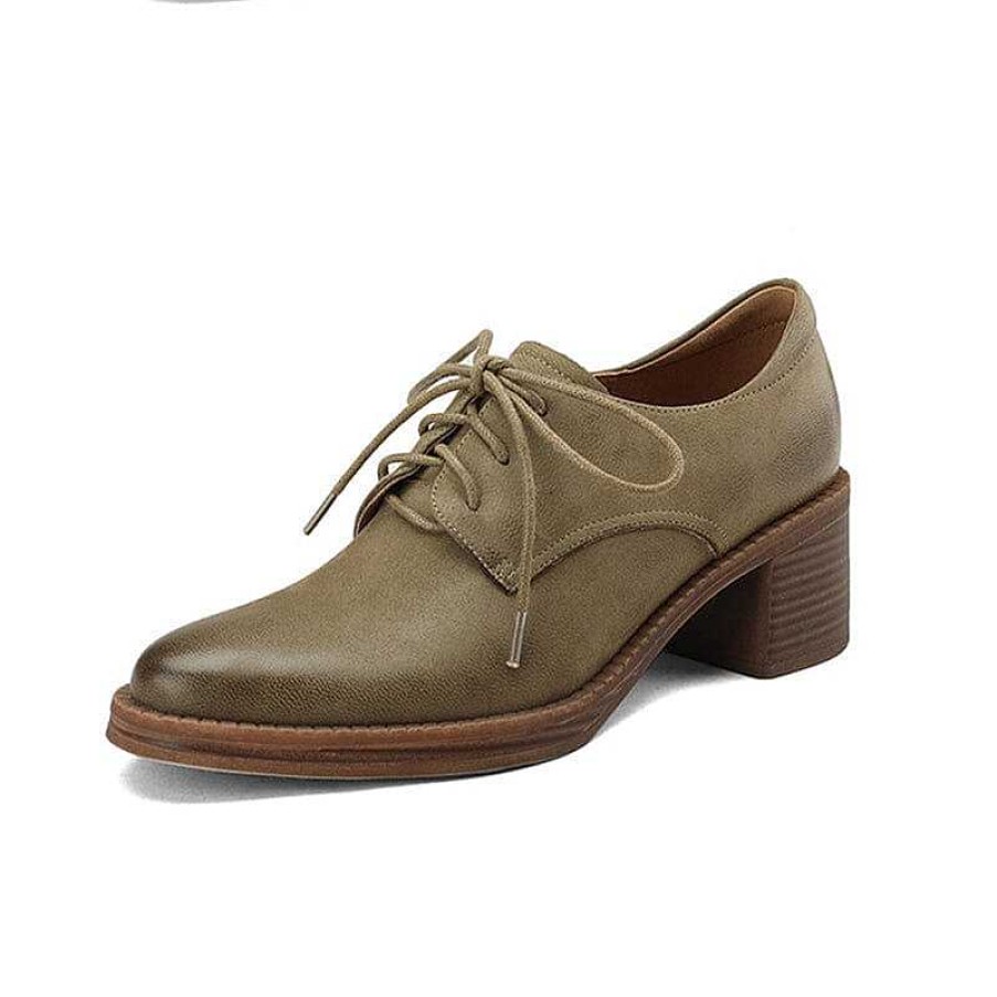 Dwarves Hogklackade Oxfords & Slipsskor For Kvinnor Blockklackar Western R Toe Normal Fit In / | Oxfords & Slips