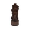 Dwarves Stridsstovlar I Fullnarvslader Designer Retro Chunky Buckle Boots / | Stor Storlek