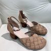 Dwarves Chunky Pumps Elegant Notskinn Hogklackade Skor Mary Jane Sandaler / / | Mary Jane