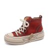 Dwarves High-Top Lace Up Flat Leather Sneakers For Kvinnor I / / | Sneakers