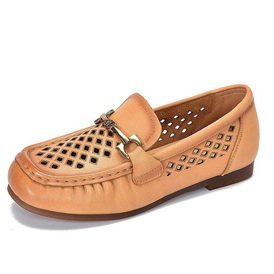 Dwarves Handgjorda Loafers I Mjukt Lader Med Metallspanne Detaljer I / / | Loafers