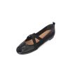 Dwarves Handgjorda Lader Mary Jane Skor Cross Strap Balett Flats In / / / | Lagenheter