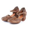 Dwarves Mori Girl Handgjorda Strappy Lader Pumps Retro Mary Jane Klackar/Aprikos, Cut Out Skor | Sandaler