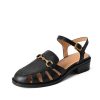 Dwarves Designer Fisherman Shoes Gladiator Sandaler I Akta Lader Mjuk Retro Chunky Kardborre In / | Mary Jane